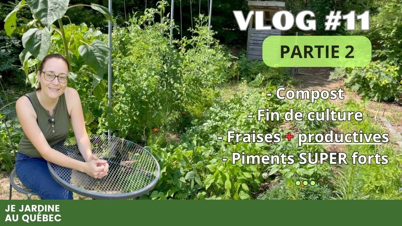 Mon potager se TRANSFORME! Compost, astuces et piments explosifs (VLOG #11, partie 2)