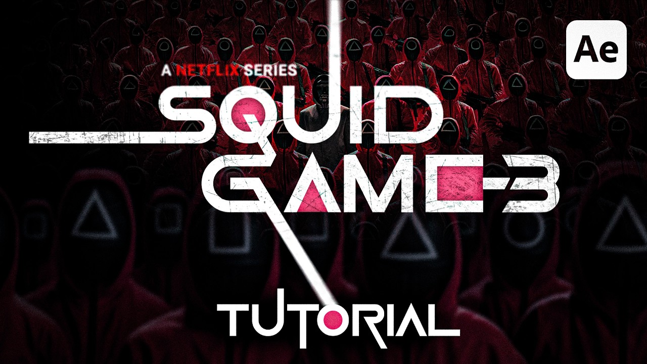 Squid Game Season 3 Intro Title Animation in After Effects | FREE Project File