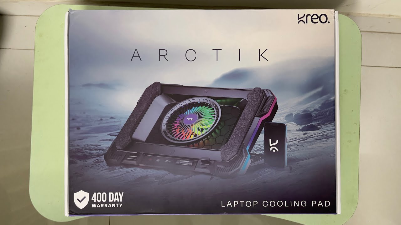 Unboxing Kreo Arctic Laptop Cooler #unboxing #gaming #laptopcoolingpad #rgb