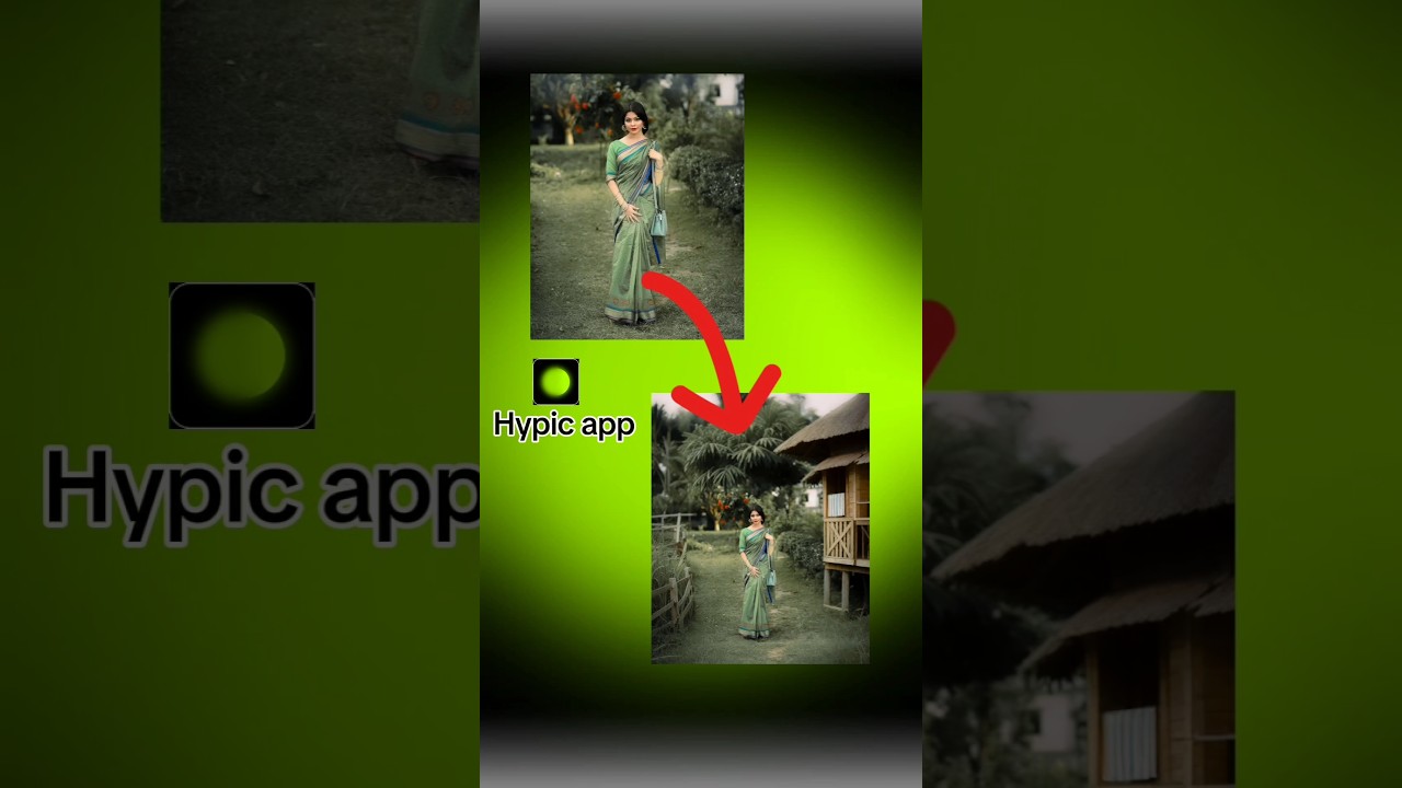 How to background change in hypic app📸📷||One click photo editing