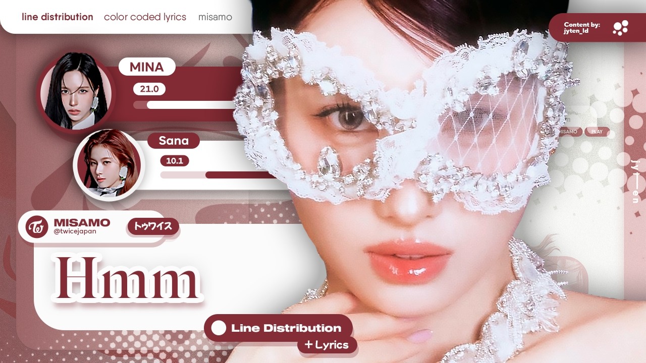MISAMO (ミサモ) ~ Hmm (Line Distribution + Color Coded Lyrics)