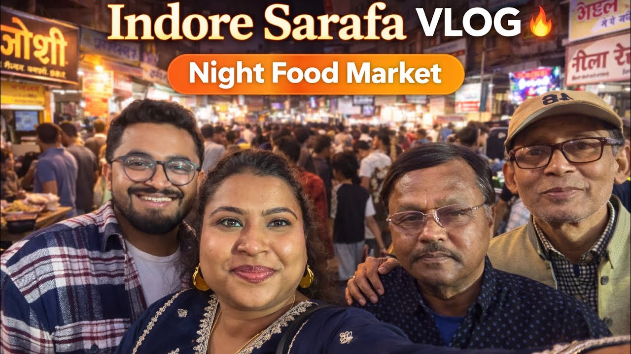 Indore Sarafa Night Food Market 🔥 Full Food Tour”@ Sarafa Bazaar 🍽️✨”