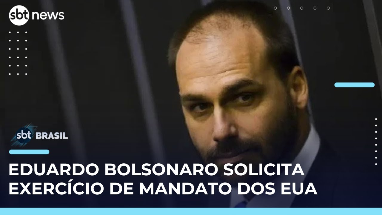 Eduardo Bolsonaro pede para exercer mandato dos EUA e gera polêmica na Câmara | #SBTBrasil