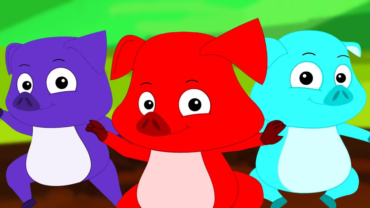 Five Little Piggies Jumping On The Bed Song And Video for Kids by The Five Little Show