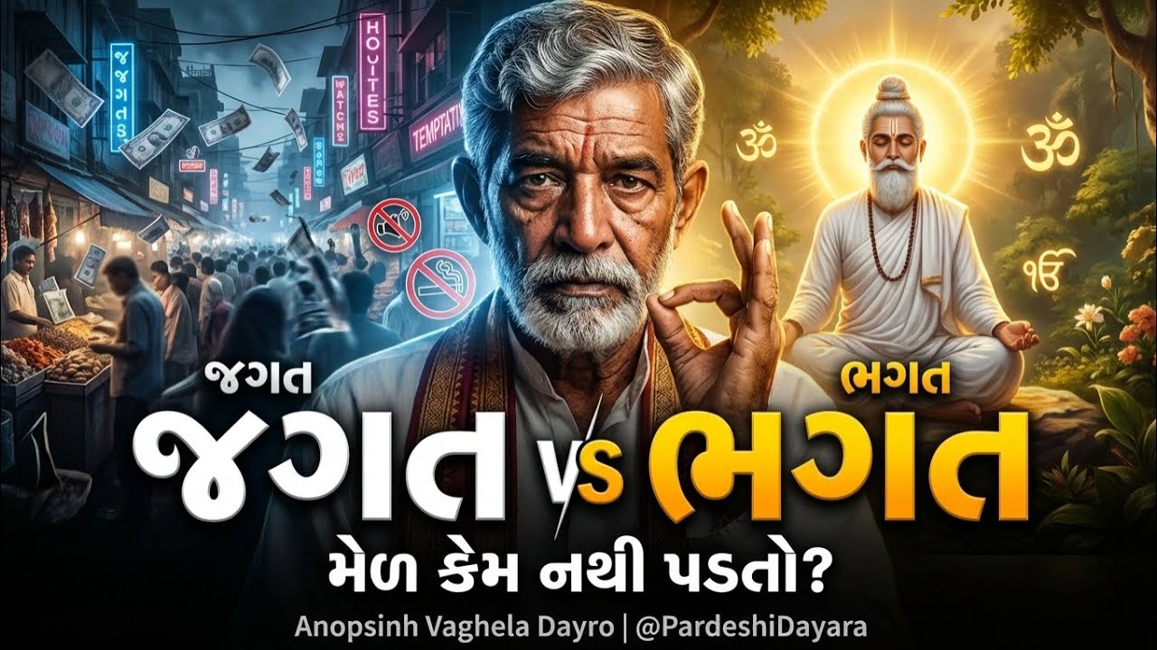 જગતને અને ભગતને મેળ નો પડે