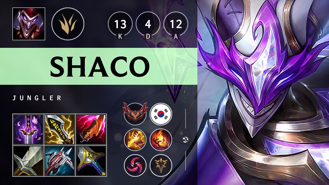 Shaco Jungle vs Hecarim - KR Grandmaster Patch 25.07
