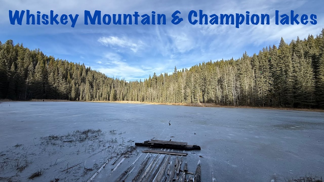 Hike Whiskey Mountain/Hill and Champion Lakes near McLean Creek Alberta