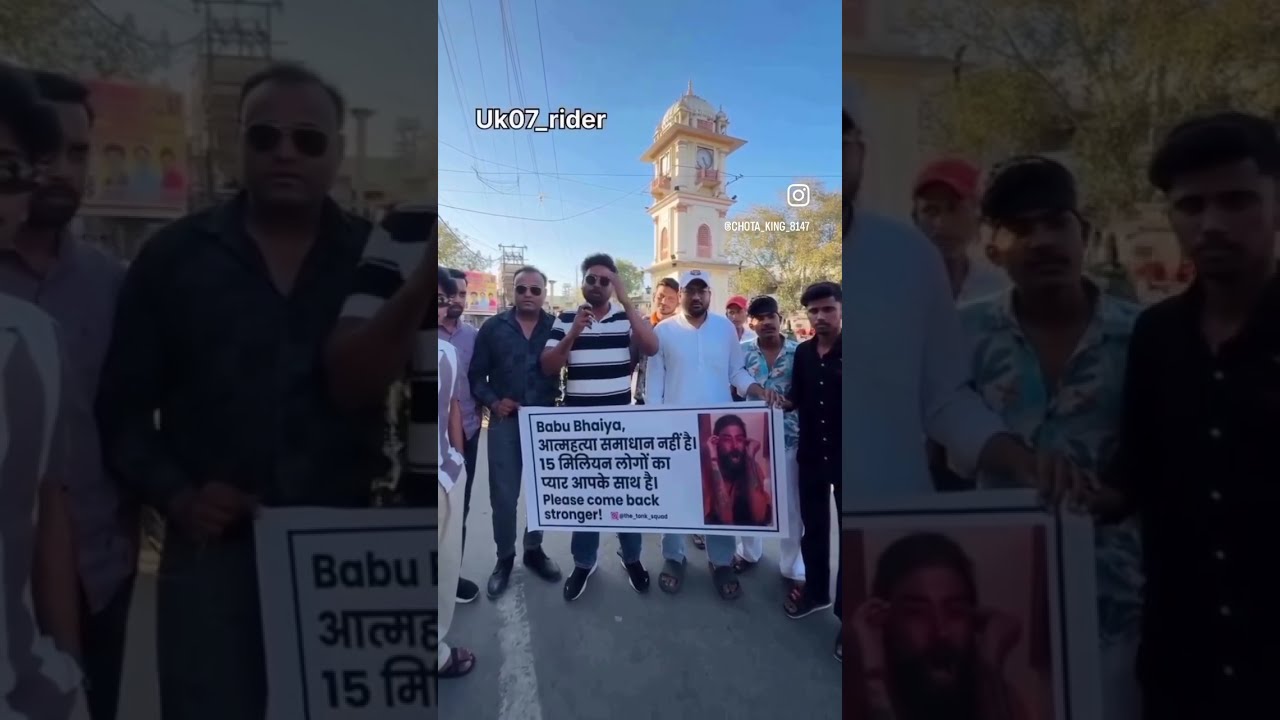 BABU BHAI UK RIDER 😱| AAJ UNKA EKSIDENT HO GAYA HE 🥺 #viral #uk07rider #anurag_dobhal #emotional