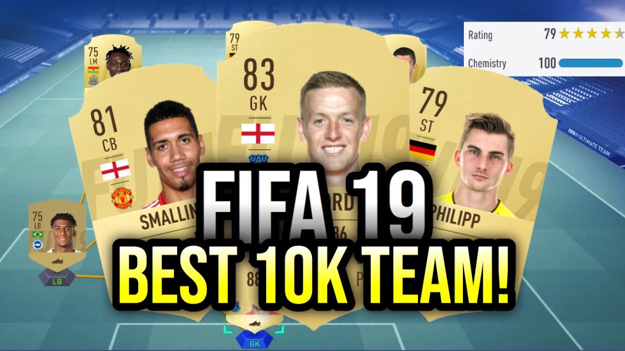 FIFA 19 BEST 10K TEAM! 10K HYBRID SQUAD BUILDER EPL & BUNDESLIGA TEAM!