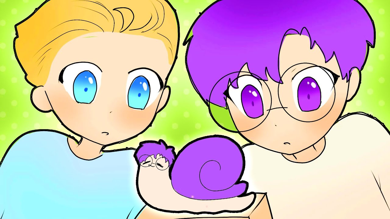 LankyBox Justin TURNS INTO A SNAIL!? (FUNNY ANIMATED LANKYBOX MOMENT!) *SNAIL JELLY FACE MASK*