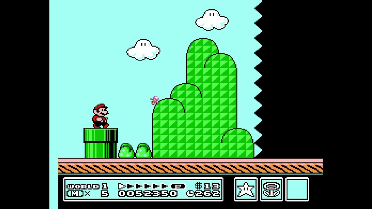 i try to speedrun mario 3 (world 1)