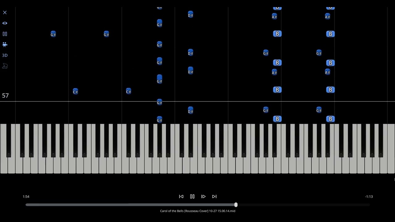 Carol Of the Bells Piano Tutorial
