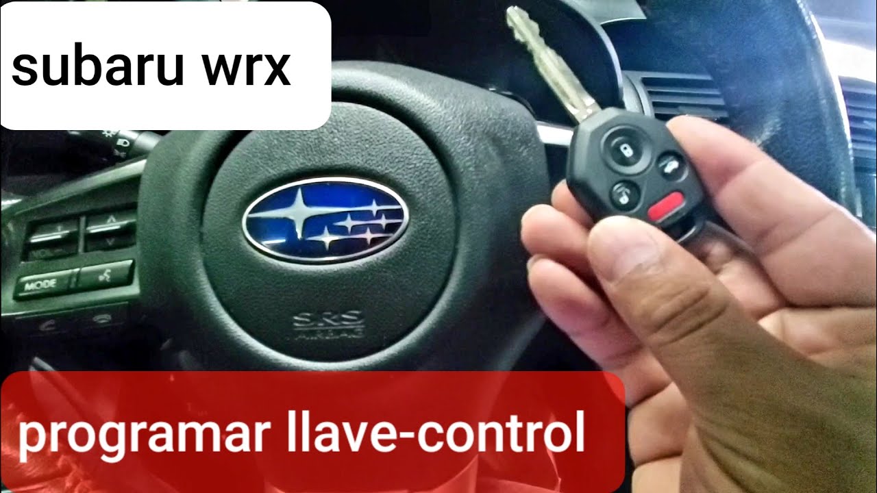 Como programar llave y control de subaru wrx