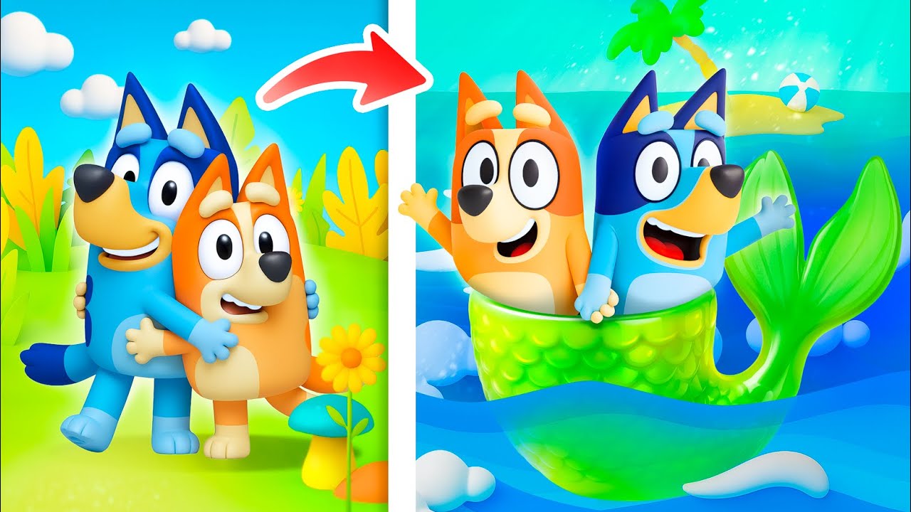 De Bluey e Bingo a Sereias!