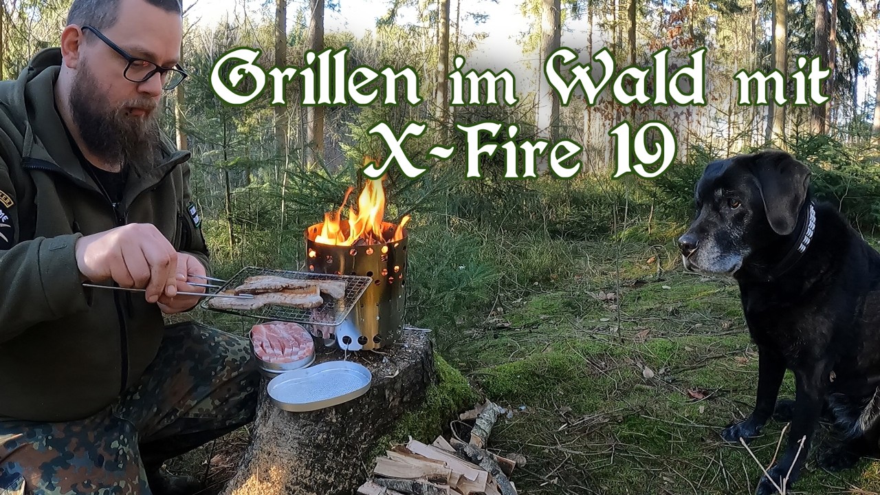 GRILLEN im WALD mit dem X-Fire - Vorstellung & Test der Feuerstelle für unterwegs