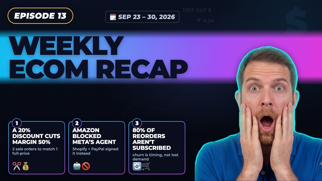 Ecom news weekly: Amazon Blocked Meta's Shopping Agent. But Shopify Signed It [2026-9-30]