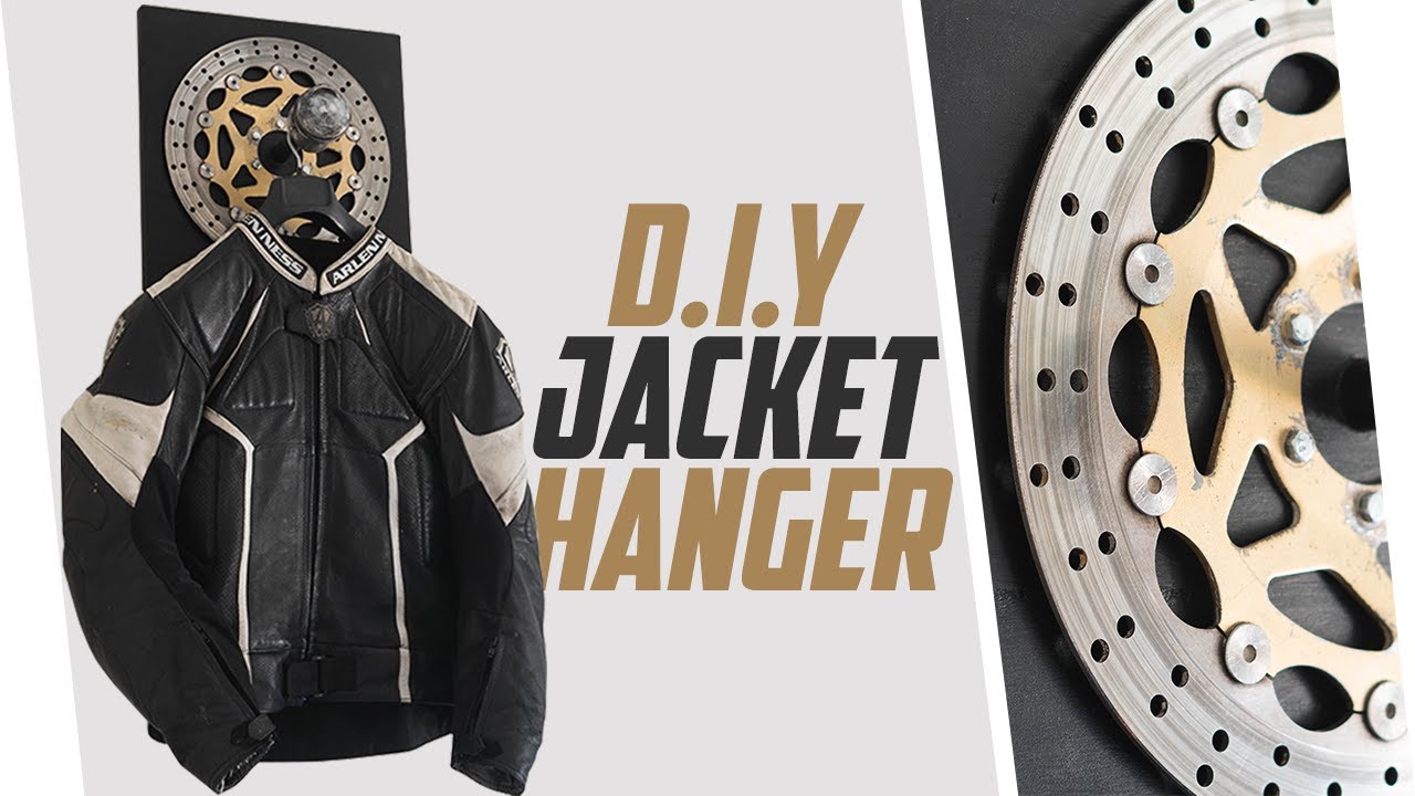Building A Bike Jacket Hanger With A Brake Disc