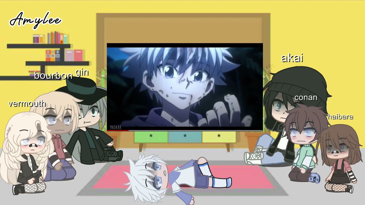Detective Conan react to killua - gacha club -