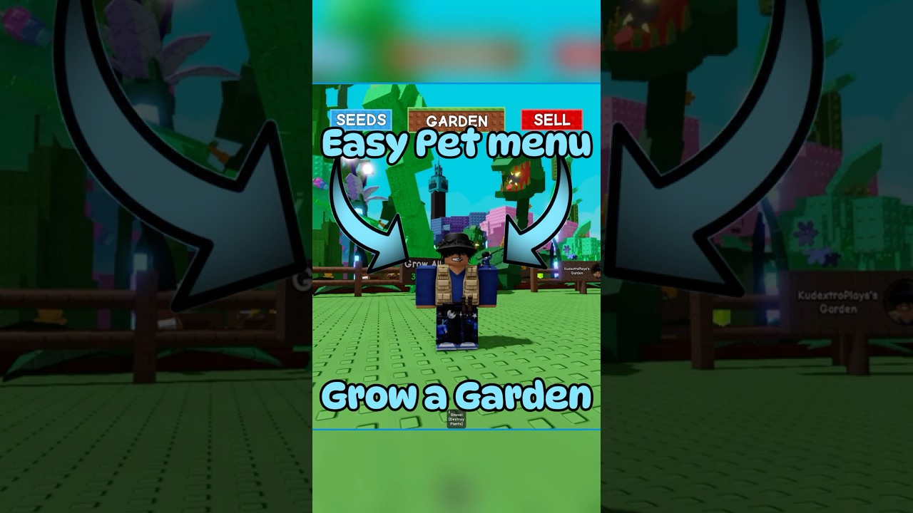 EASY PET MENU GROW A GARDEN #growagarden