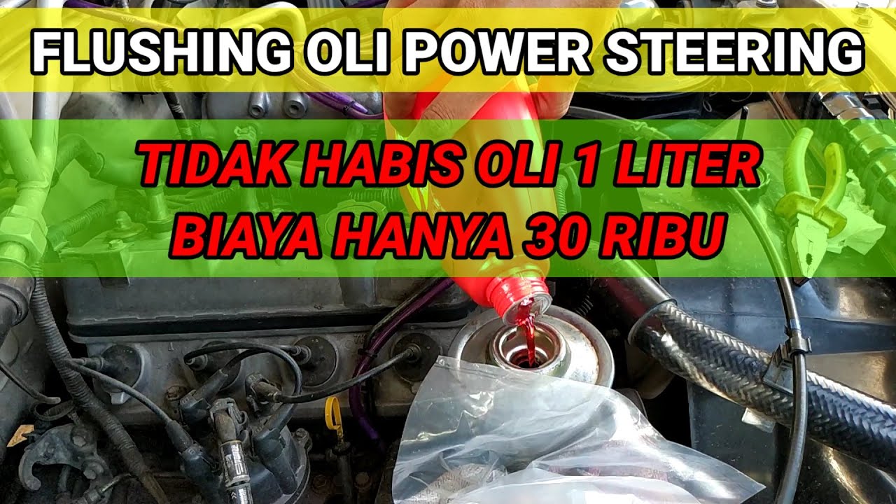 CARA MUDAH GANTI OLI POWER STEERING, FLUSHING OLI POWER STERING || Ganti Oli Power Steering Kijang
