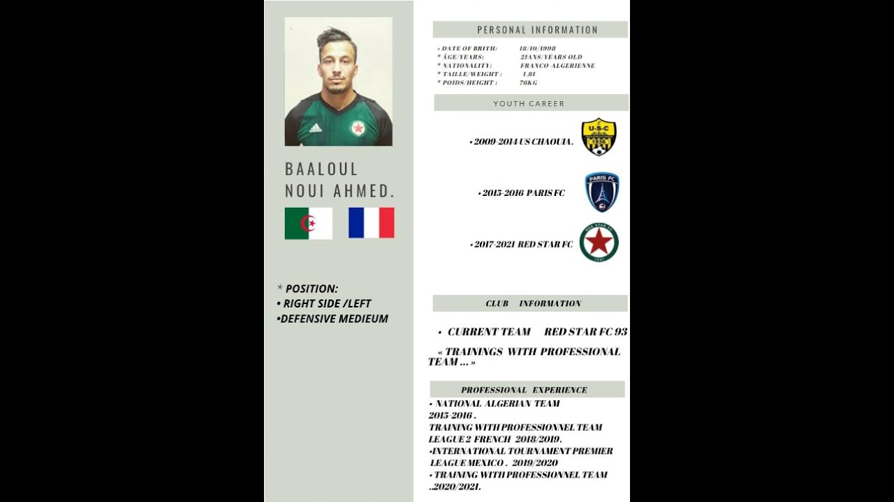 Ahmed Baaloul Noui | Right Back | NK ELITE
