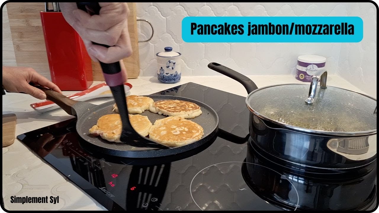 Recette - Pancakes Jambon et Mozzarella