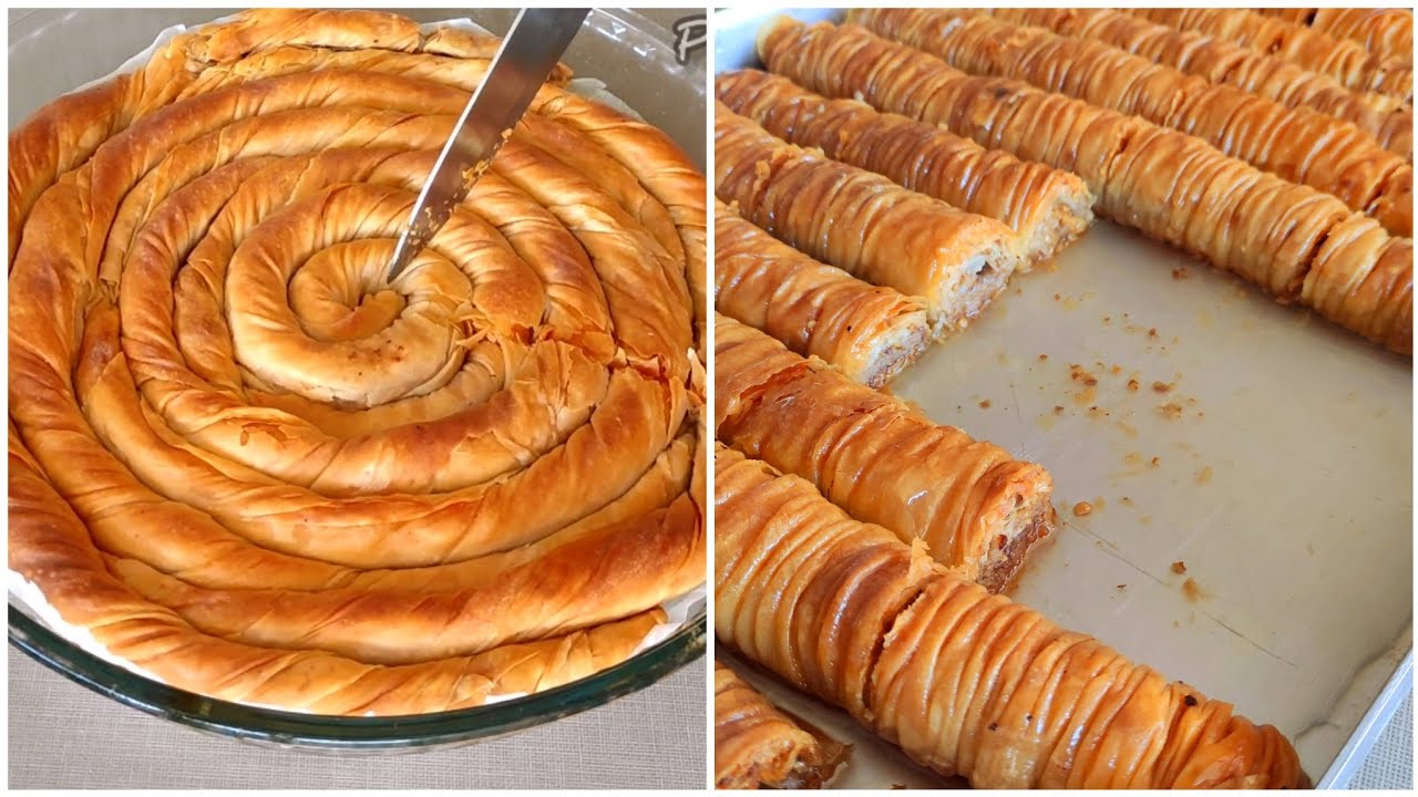 AKŞAMDAN HAMURUNU YOĞUR ❗SABAH TEK HAMURDAN HEM BAKLAVANI  HEM BÖREĞİNİ YAP 💯 RAMAZAN'DA ÇIKAR PİŞİR