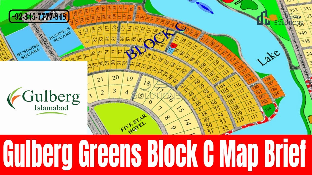 Gulberg Greens Block C Map Brief  Gulberg Islamabad