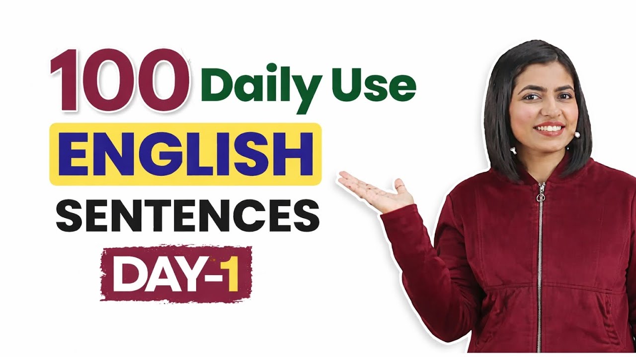 100 Daily Use English Sentences 😱 Part 1 | Spoken English Practice | English Connection Kanchan