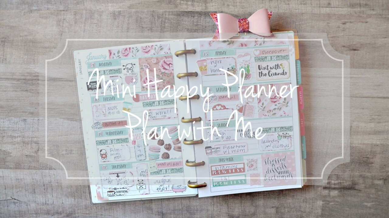 Mini Happy Planner / Plan with Me / BEaYOUtiful Planning