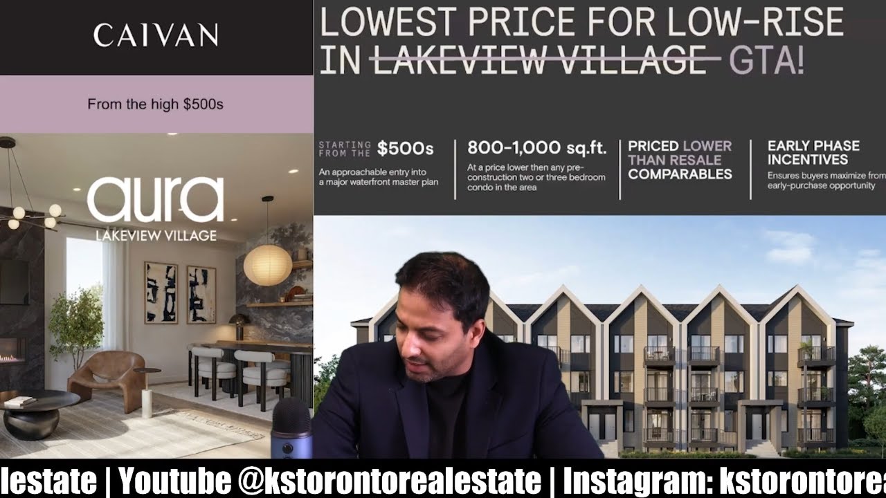 Презентация таунхаусов Aura от Caivan в Lakeview Village | Звоните по телефону 647.628.4025
