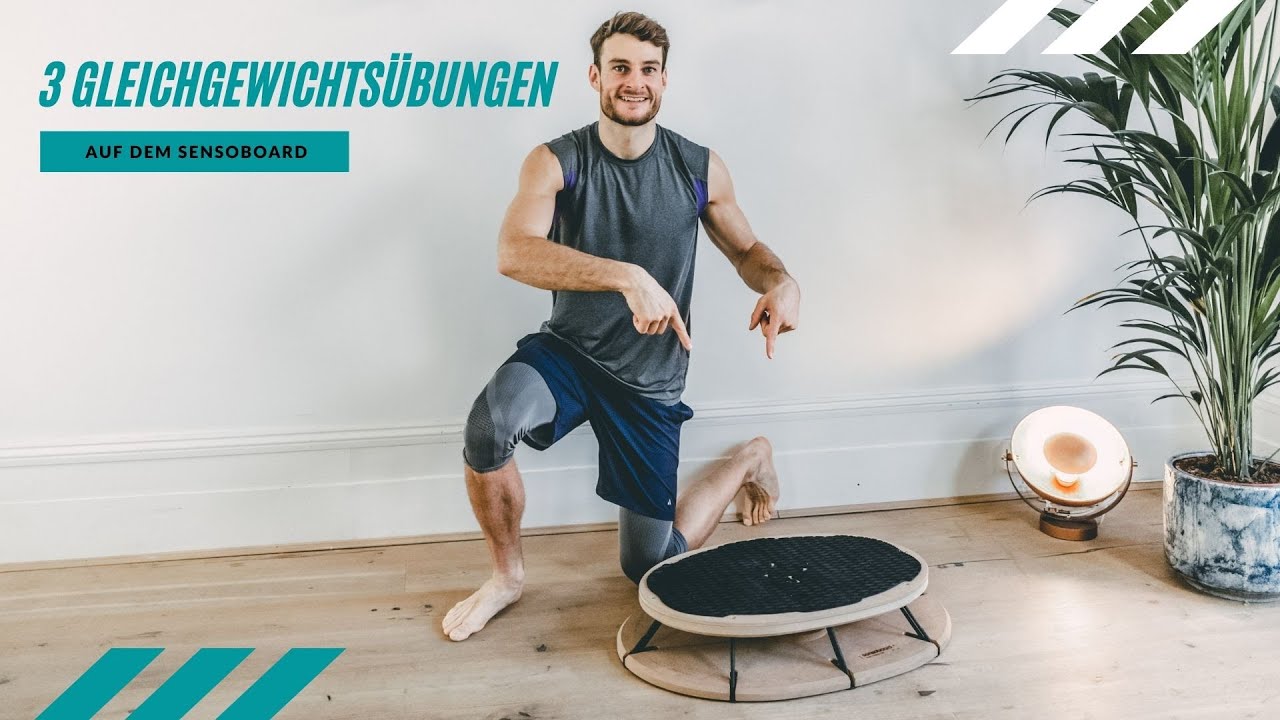 SENSOBOARD by Sensosports - 3 Gleichgewichtsübungen mit Henning