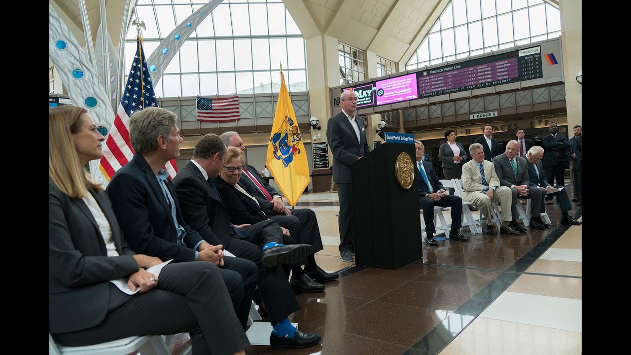 Governor Murphy Hold Press Conference on Funding the Portal Bridge Project