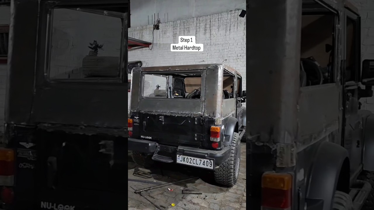 metal hardtop @AutoGirl1 @SmallTownRider4x4 #mhindra #thar #modified