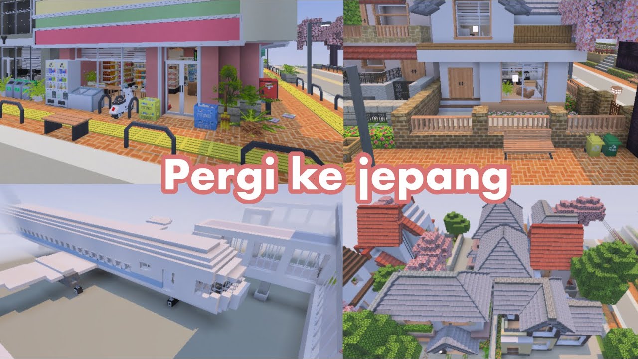 Pergi ke jepang || #minecraft  #kawaiiworld 