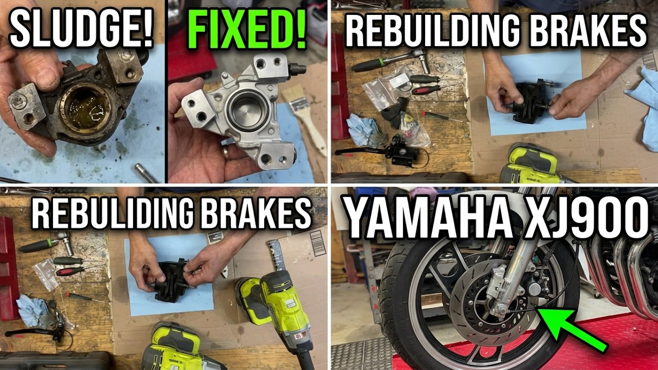 1983 YAMAHA SECA XJ900 BRAKE REBUILD