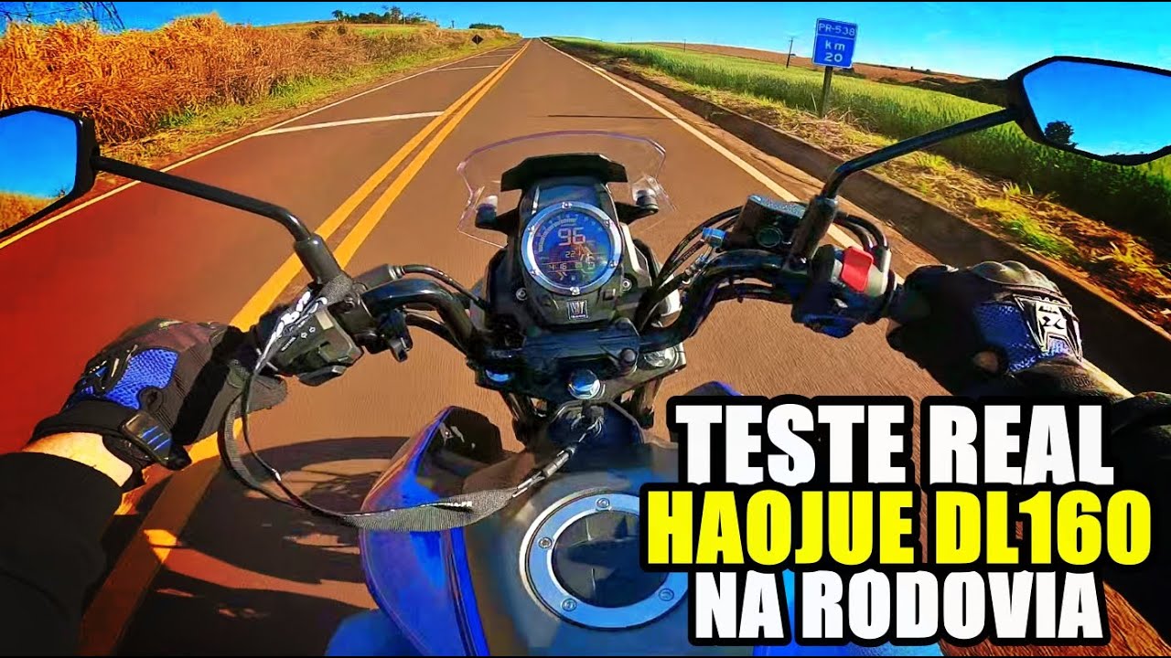 HAOJUE DL 160 na rodovia: Potência e desempenho na prática!