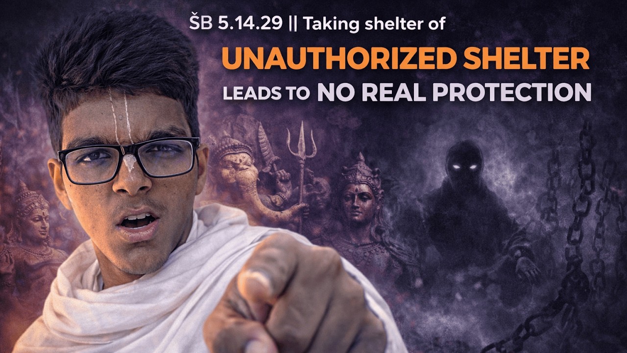 ŚB 5.14.29 || One who takes shelter of man-made gods can't be saved from the clutches of death.