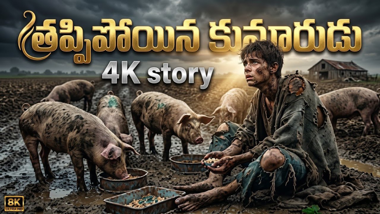 PRODIGAL SON PARABLE BEST UNDERSTANDING తప్పిపోయిన కుమారుడు పూర్తి వివరణ BIBLE STORY, JESUS PARABLES