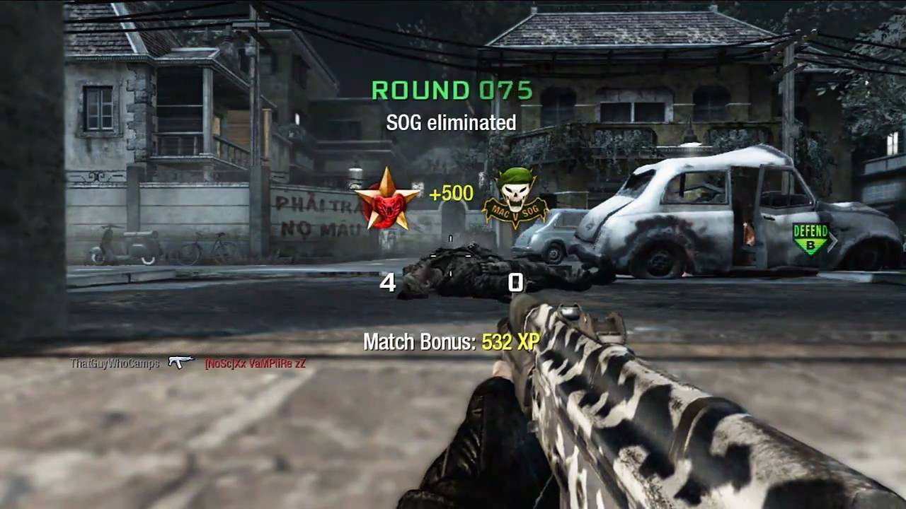 Black Ops Camper's Search and Destroy 4 (My Only 74u Game Ever)