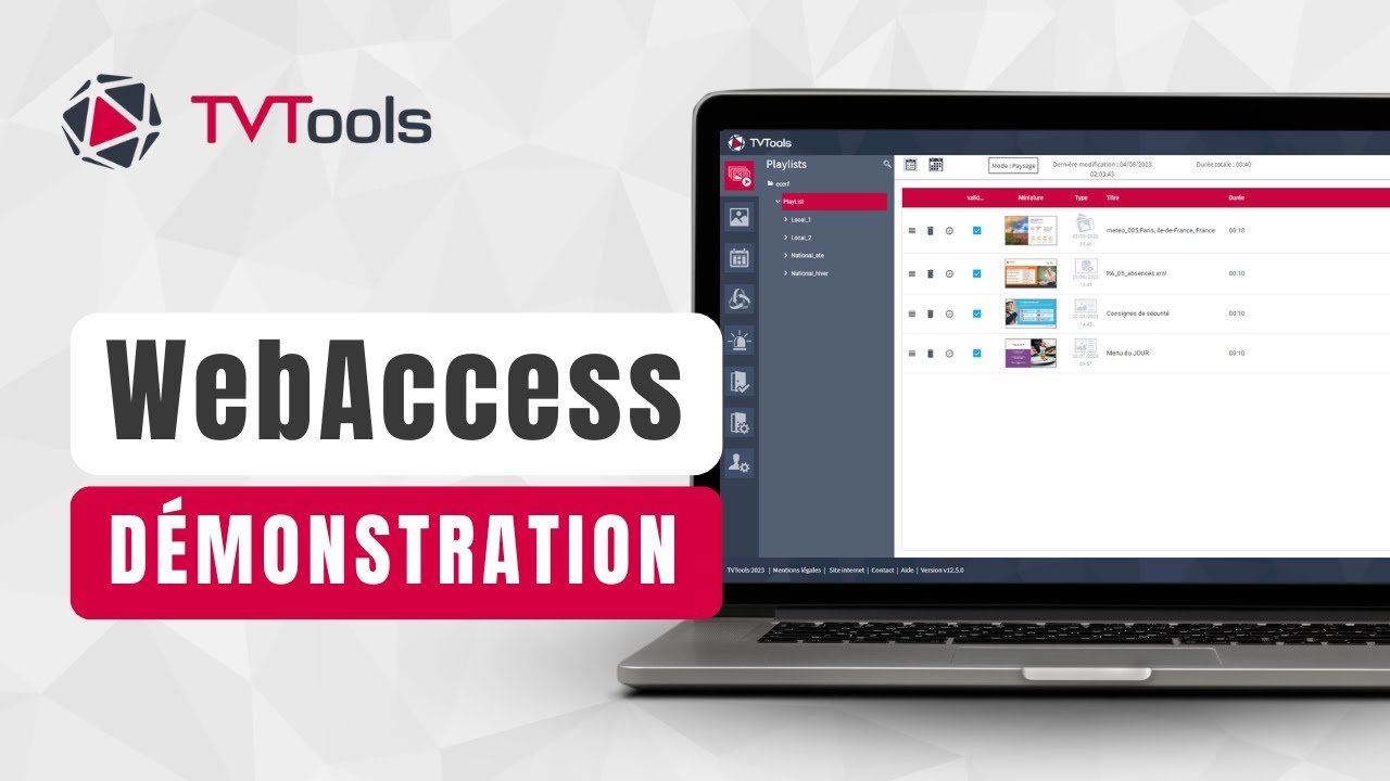 [DÉMO] TVTools WebAccess