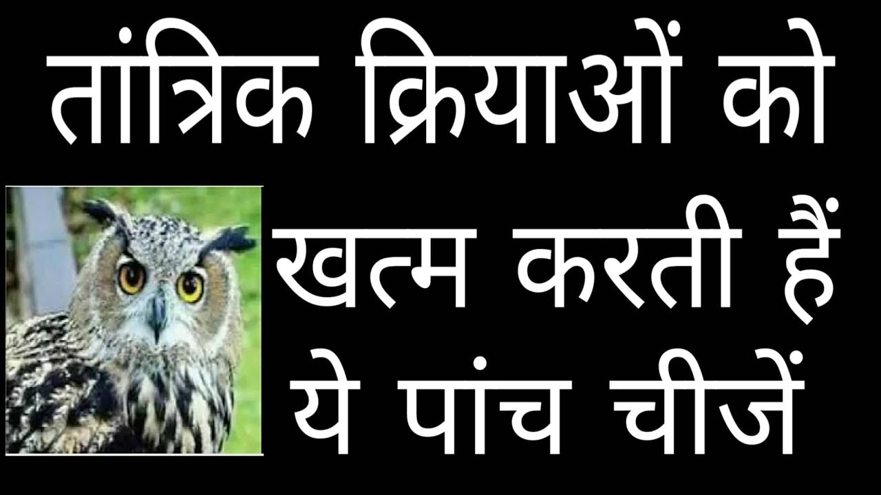 तांत्रिक क्रियाओं को खत्म करती हैं ये पाँच चीज़ें  ।