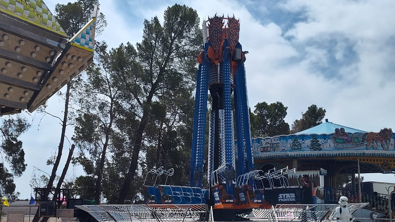 Star Fighter (Downdraft) On Ride POV SBC Fair Helm And Sons Amusements