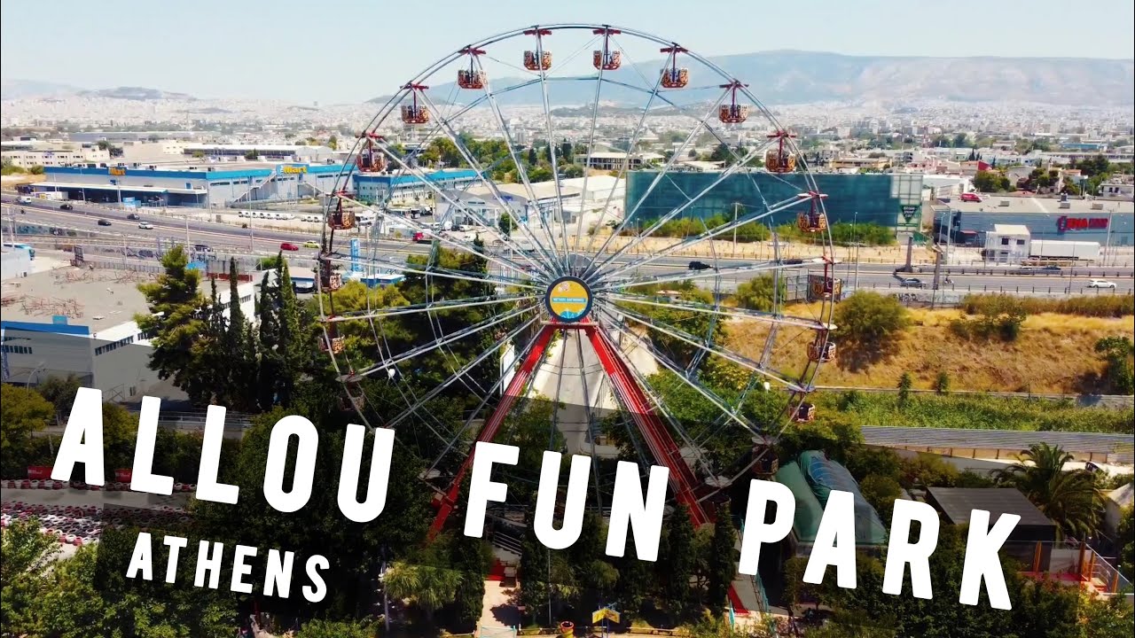 Allou Fun Park by drone ATHENS - Park rozrywki w Atenach | GREECE 🇬🇷