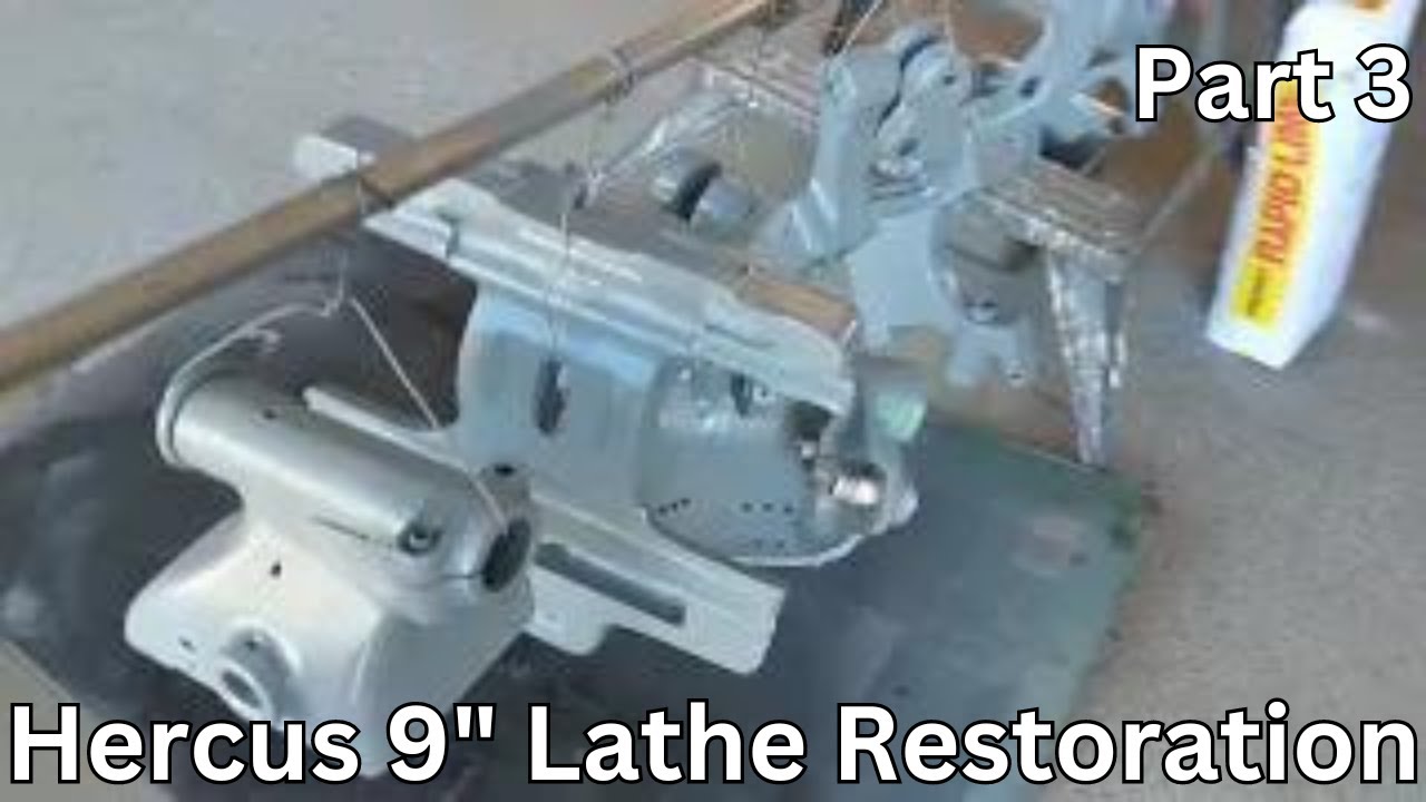 Part 3: The Vintage Australian Hercus 9 metal lathe project (Paint)