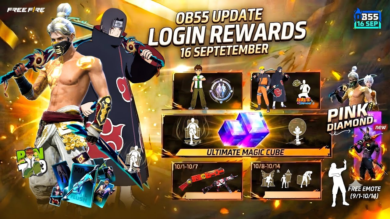 Ob55 Update Free Rewards Free Fire 🤯🥳| free fire new event | ff new event | new event free fire