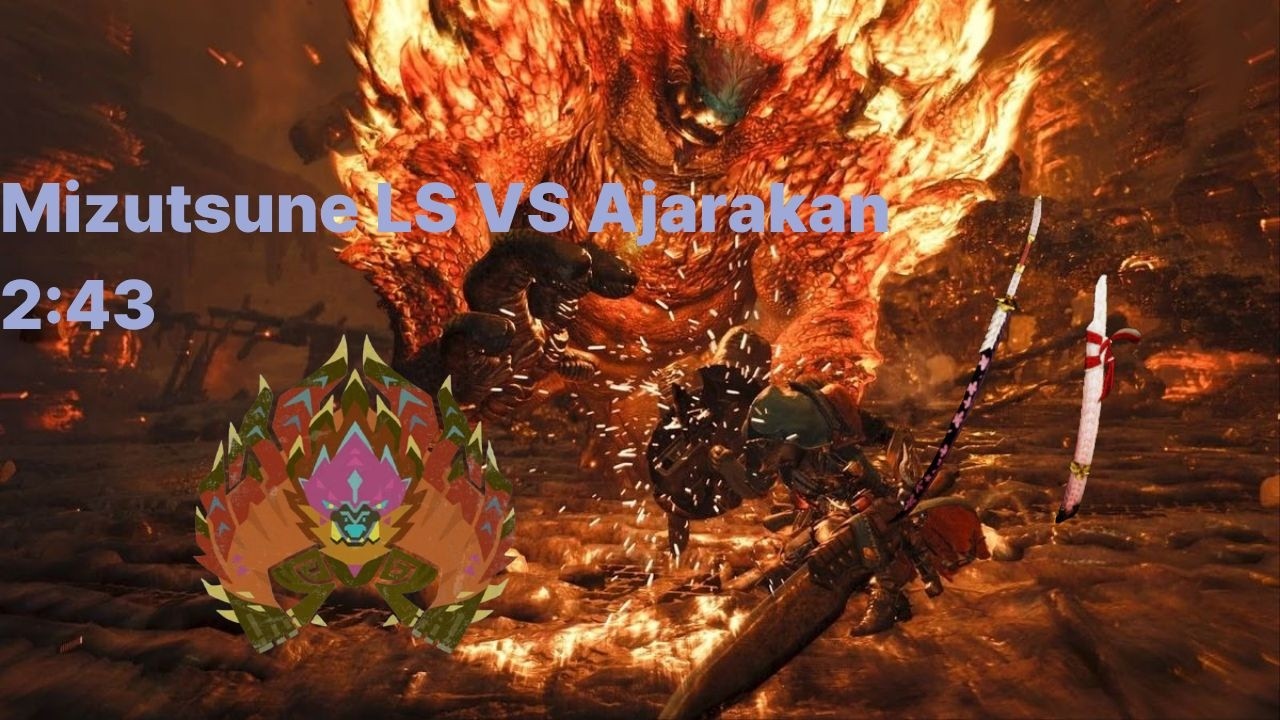 MHWILD 타마미츠네 태도 VS 아자라칸 Mizutsune LS VS Ajarakan