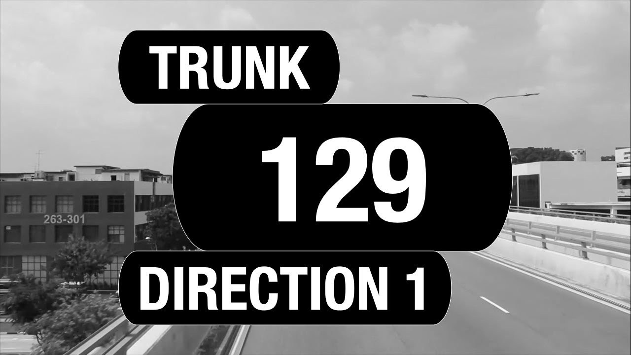 SBS Transit Trunk 129 (Direction 1) (BFTP 2018) | Bus Service Route Visual