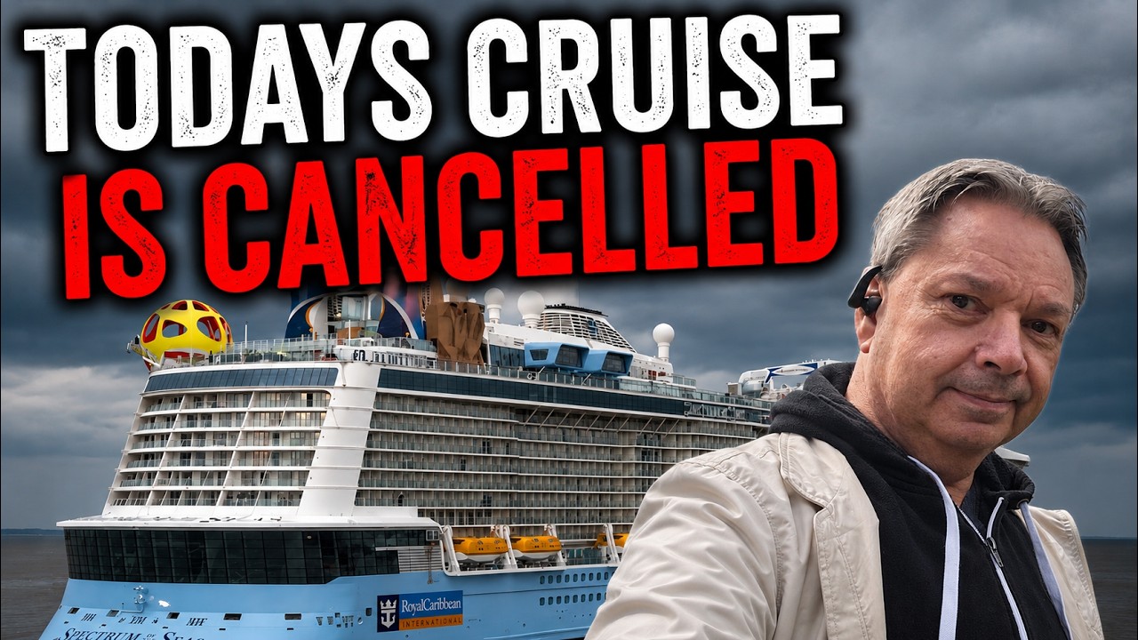 ROYAL CARIBBEAN FORCED TO CANCEL ENTIRE CRUISE TODAY