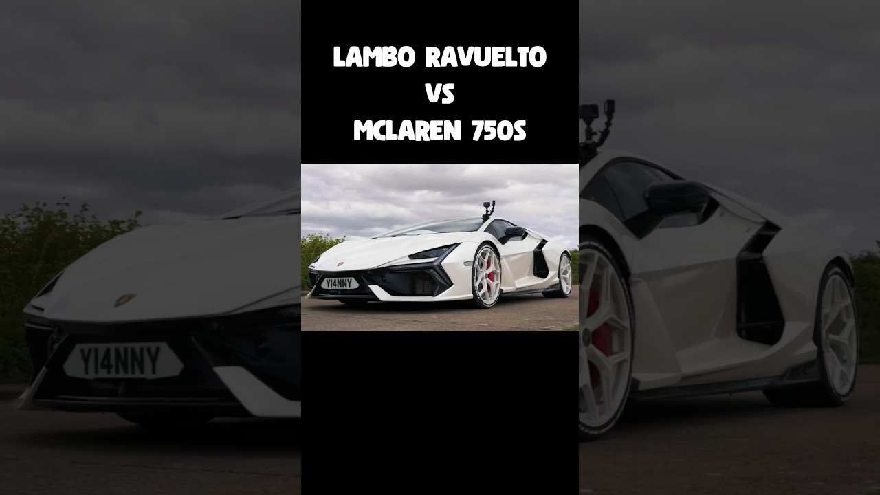 Lamborghini Ravuelto Takes on McLaren 750S in a Drag Race! #dragrace #lamborghini #mclaren